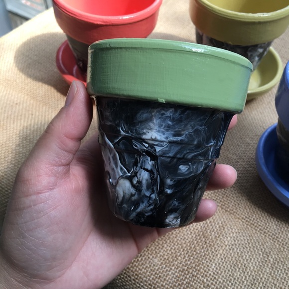 Set of 4 Handmade Terracotta Planters! - Picture 7 of 9